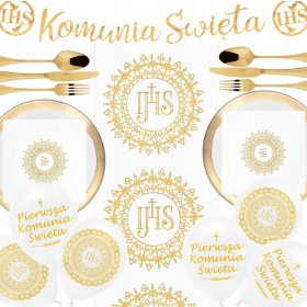   KOMPLET DEKORACIJ ZA OBHAJILO ZA DEKORACIJO MIZE NA PRVO SVETO OBHAJILO