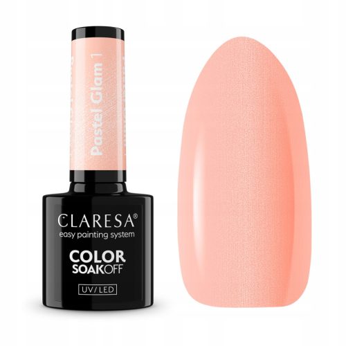 CLARESA PASTEL GLAM 1 HYBRID LAK ZA NOHTE HYBRID PASTEL S PARKI
