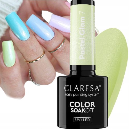 CLARESA PASTEL GLAM 7 HYBRID UV/LED LAKIRANJE