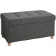 Songmics puf klop s predalom 76 x 40 x 38 cm siva