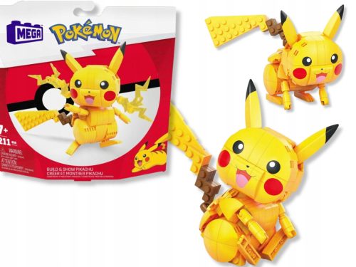 MEGA CONSTRUX gradbene kocke POKEMON PIKACHU 211 ELEMENTOV + DARILNA KARTICA