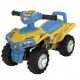 Poganjalček za enoletnega otroka Quad, modro-rumen