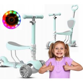 Trikolesni skuter Scooter Scooter modra, roza, zelena