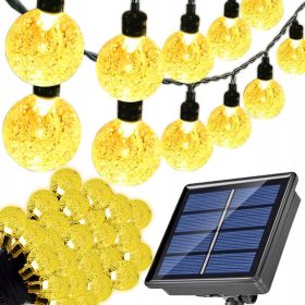   Slovenian name: Solarna vrtna girlanda s 30 LED kroglami za teraso in balkon 640 cm

SEO-optimized description: 
Solarna vrtna girlanda s 30 LED kroglami je idealna dekoracija za vaš vrt ali balkon. I