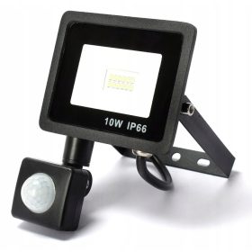   Halogenska zunanja LED svetilka 10W s senzorjem gibanja in zmirkanja