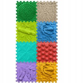   OrtoNature Ortopedske masažne blazinice, set 8 kosov - Dinozavri v puščavi