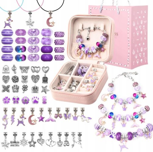 DIY SET ZA IZDELAVO OBESKOV IN ZAPESTNIC PRINCESKE