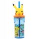 Pokemon Pikachu skodelica s slamico 3D figurica 360 ml za otroke