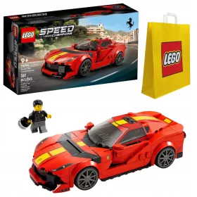   LEGO Hitrostni Prvaki 76914 Ferrari 812 Competizione + LEGO 6315792 VP PAPIRNA VREČKA SREDNJA M 34X41X10 TE