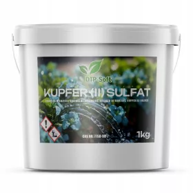   Optimized name: Visokokakovostno bakreno gnojilo za zaščito rastlin, 1 kg

Optimized description: 
Predstavljamo vam visokokakovostno bakreno gnojilo v obliki sulfata pentahidrata CuSO4 v 1 kg vedru -