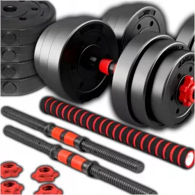   Nastavljive uteži za fitnes - Set 2x10 kg za celovit trening doma