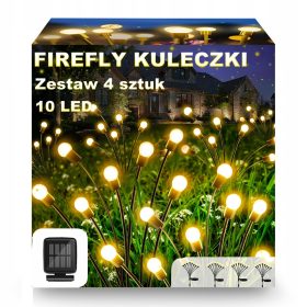  MINGCHUAN vgradna solarna svetilka, črna, 75 cm, 4 kos.