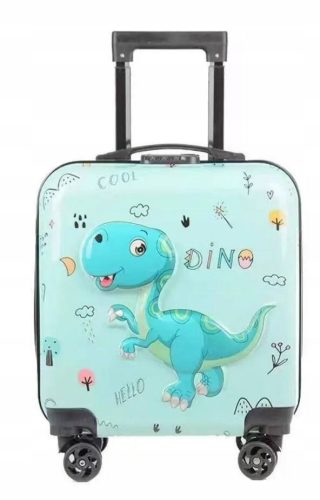 DINOZAURJI 3D OTROŠKI KOVČEK Z KOMBINACIJO 4 KOLESI POTOVALNI