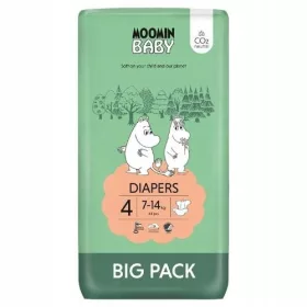 Moomin Baby Ekološke plenice velikost 4 (7-14 kg), 63 kosov