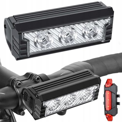 LUČ ZA KOLO LED SVETILKA SET USB POLNJENJE