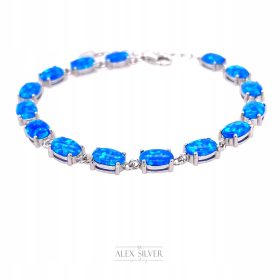   Srebrna zapestnica z opalom AS01-S02-0101 + ČUDOVITO DARILNO ŠKATLO