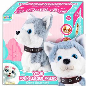 PES Pes laja, sedi, voha in se odziva na zvok