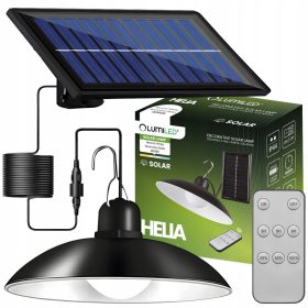 Viseča solarna svetilka Lumiled Helia 3,5 W črna