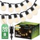 Lumiled Girlanda na vrtu z zunanjo svetlobo LED 8m 50x ŽARNICA 3000K