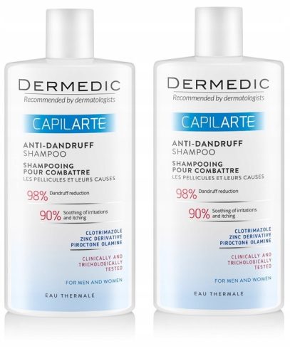 2x DERMEDIC Šampon za boj proti prhljaju 300 ml