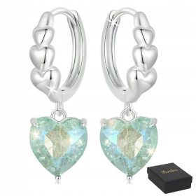    925 SREBRNI UHANI, VISEČI OBROČKI, 925 SREBRO, angleška zaponka