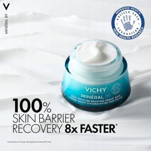 Vichy Minéral 89 100H Bogati Vlažilni Krem za Suho Kožo, 50ml