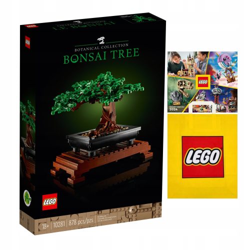 LEGO Stvarstvo Strokovnjak - Bonsaj Drevo (10281) + torba + LEGO katalog 2024