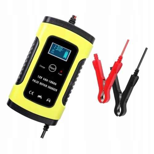 12 V Prenosni Avtomobilski Polnilec z Inteligentnim LCD zaslonom