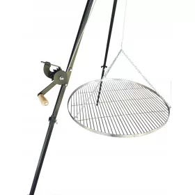  Tripod žar nad ognjem vrtni žar 210 cm inox rešetka