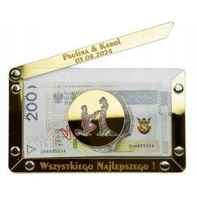   Darilna škatla z imeni - Poročno darilo za nevesto in ženina