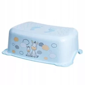   Podnožje MALTEX z gumijastimi trakovi proti zdrsu Zebra, svetlo modre barve