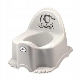 TEGA BABY Nocnik z glasbeno skrinjico EKO SLON siva