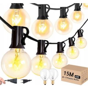   GIRLANDA VRTNIH SVETILK 25 LED 15M ZA ZUNANJE PROSTORE BALKON TERASA