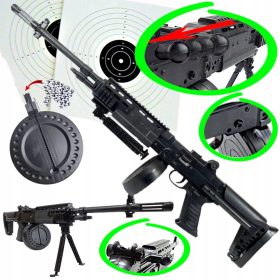   Karabin Air Soft Gun AK-12 s kroglami 6 mm + MERILNIK + 2 ščita