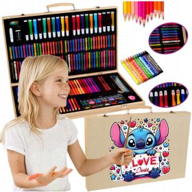   Veliki umetniški set za risanje Lilo in Stitch Angel - Darilo za otroka