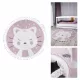 Okrogla preproga za punčke Skandi Kids Pink preproga, krog 150x150