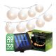 Lumiled solarna girlanda Risa 20 LED svetilk 7,59 m bela