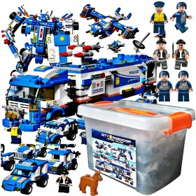 Mobilna policijska postaja SWAT avto z robotom