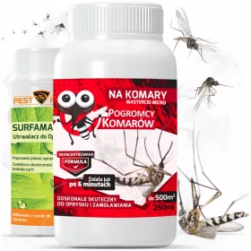  Pršilo proti komarjem in muham 250 ml + fiksirno sredstvo 100 ml - močan koncentrat z dolgotrajnim učinkom