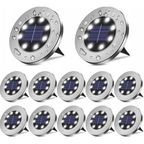  FORTRADE vgradna solarna svetilka srebrna 13 cm 1 kos.