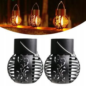  Solarna svetilka, črna, 9 cm, 2 kom.