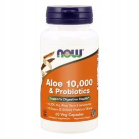 Now Foods Naravni Aloe Vera 10.000 z Probiotiki, 60 kapsul