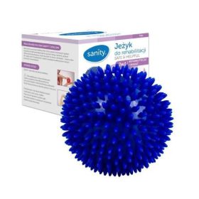   Rehabilitacijska žoga "Ježek" za terapijo roke, modra, 10 cm, 1 kos.