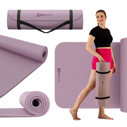Fitnes podloga za vadbo Hop-Sport 190 cm x 60 cm roza
