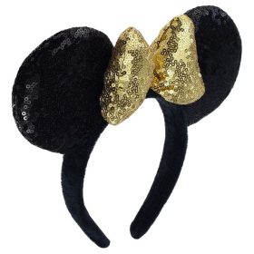  Črn trak za lase v prahu