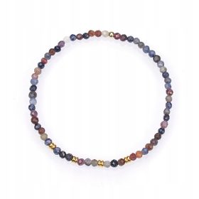 Zapestnica Naravni Rubin Naravni Safir Obrnjene Perle 2,5 mm