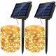 SuperLED solarna girlanda 200 LED 20 m IP44 toplo bela