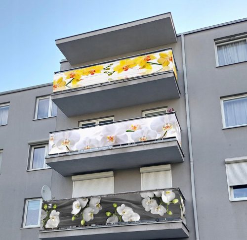 Balkonska prevleka z UV potiskom - Rože in vzorci
