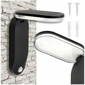   Ulična solarna svetilka z LED lučmi, senzorjem gibanja in zmierzha, močna za vrt, nastavljiva IP65