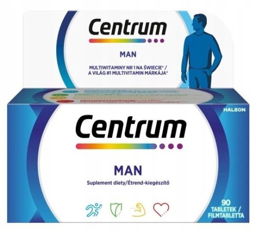 Centrum MAN - Kompleks vitaminov in mineralov za moške, 90 tablet